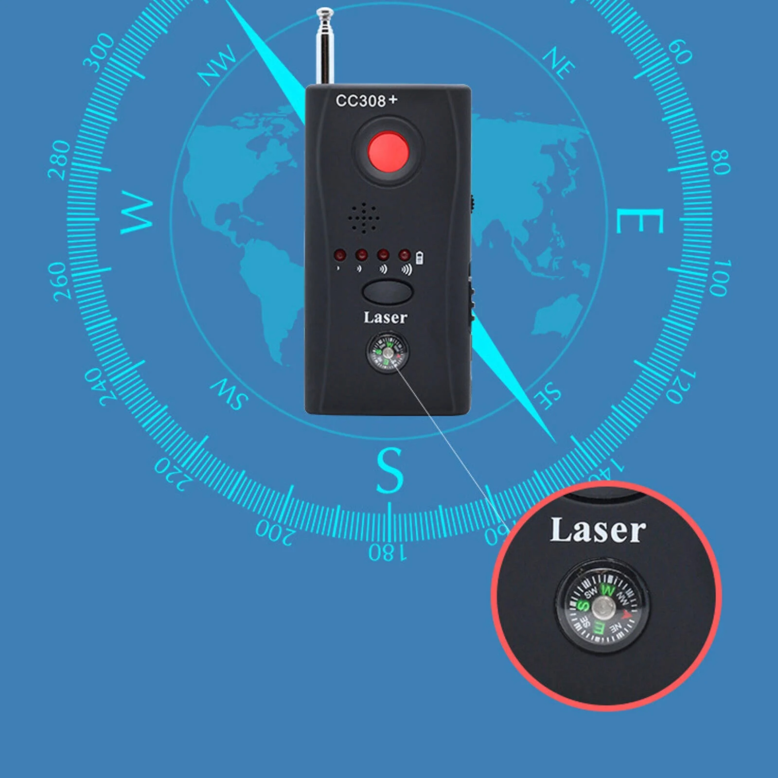 CC308+ Anti-Spion Kamera Scanner & GSM Bugs Detektor Kaufen