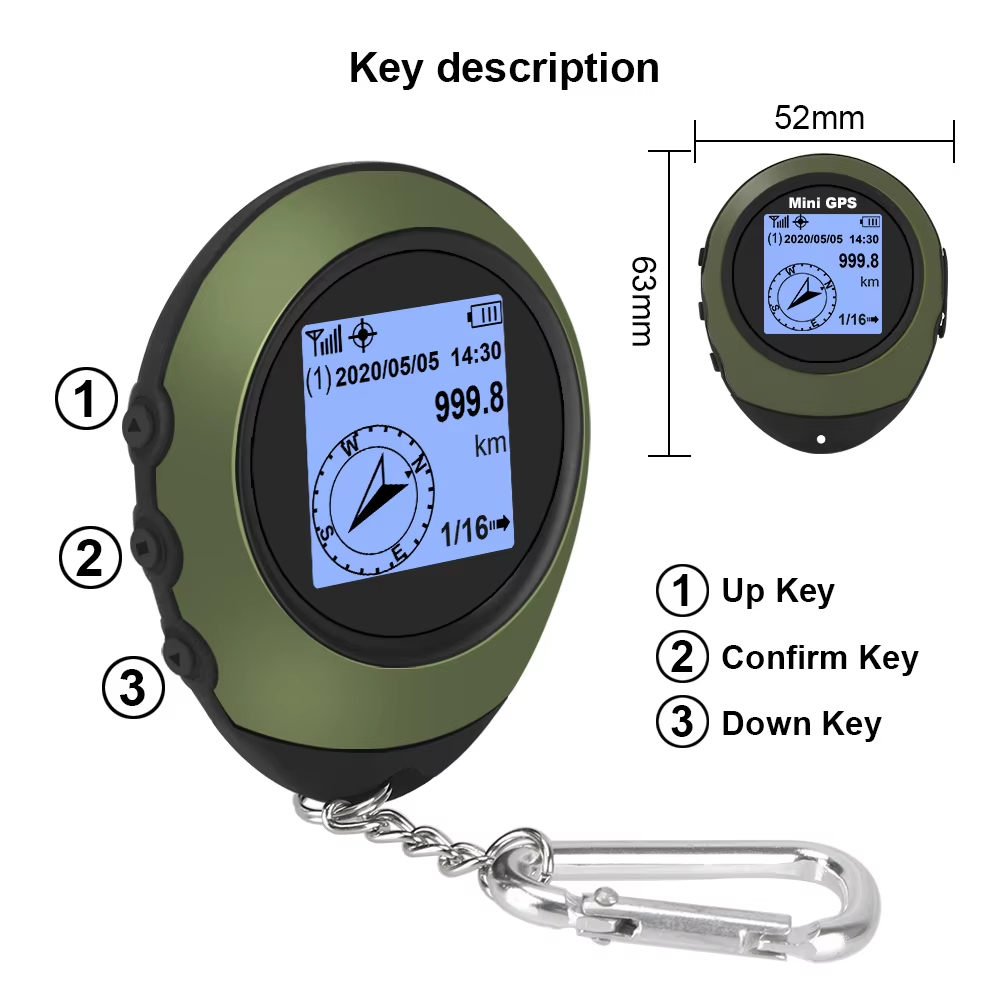 Mini Outdoor GPS Navigationsgerät mit Kompass