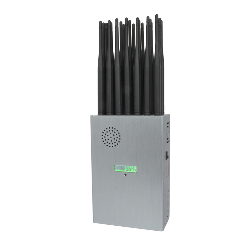 Tragbarer 21-Antennen Störsender für 5G Handys, WLAN 2.4G/5G/6E