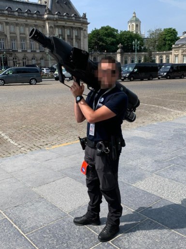 Antwerpener Polizei mit frequenz störsender 