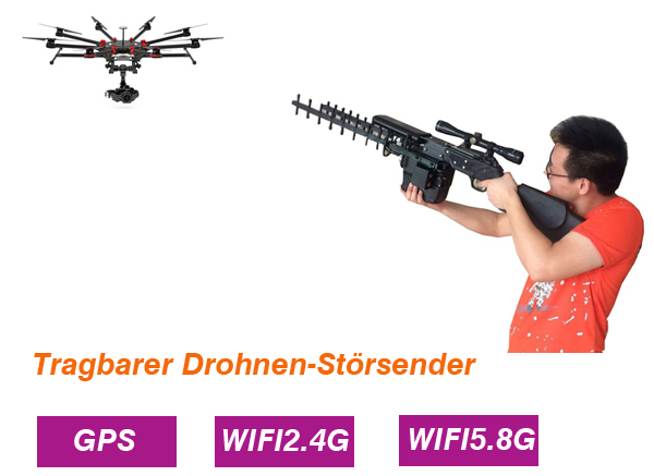 Drohnen tragbare störsender