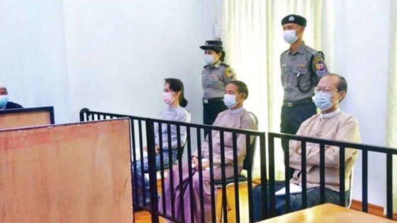 Aung San Suu Kyi Verwenden Störsender
