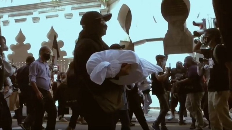 handy jammer verwenden im Lawan-Protesten